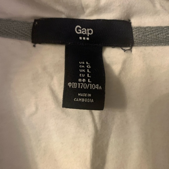 GAP hoodie size L fits small lined with t-shirt material - Picture 3 of 7